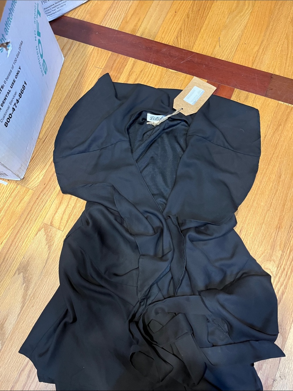 Listicle Black  Wrap skort